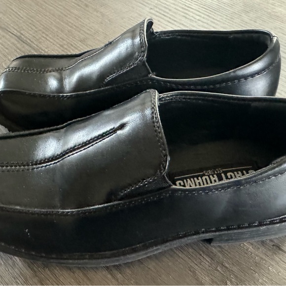 Stacy Adams Boys Black Dress Shoes Size 3 - Picture 3 of 5